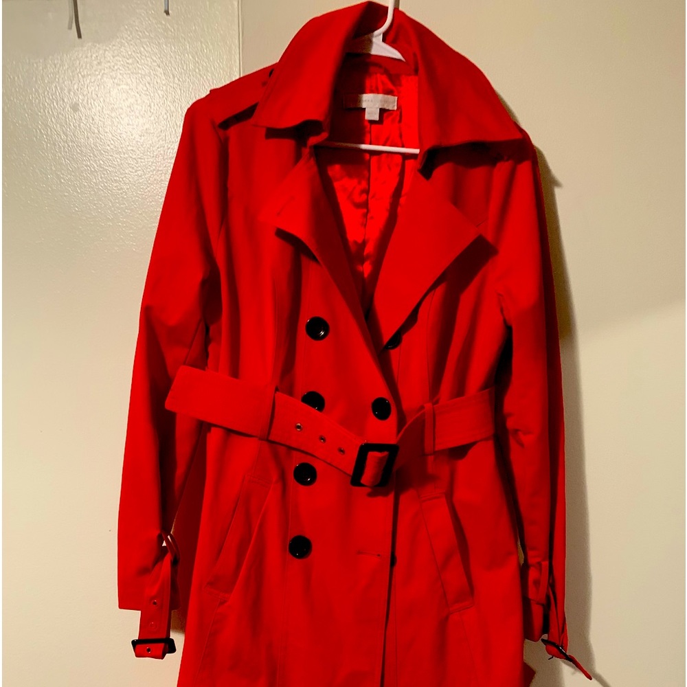 New York and company lightweight,red coat !